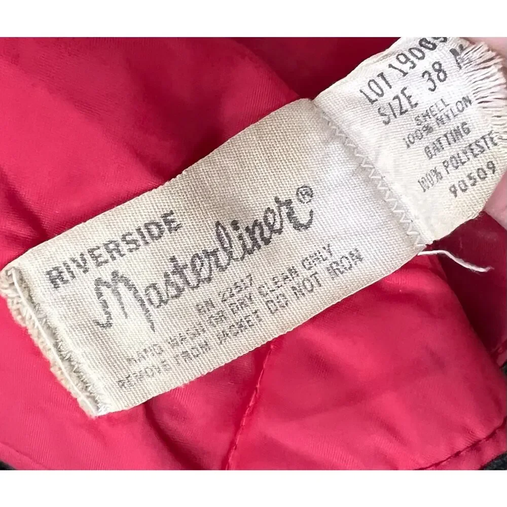 Vintage Coca-Cola Talon Workwear Jacket Lined Uniform USA Made Riverside Bomber